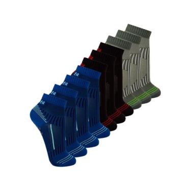 Imagem de Kit com 10 Meias Hidroginástica Trifil 6037 Colorido, Cinza, 39-43