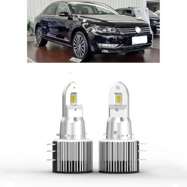 Imagem de Lâmpadas de farol LED 90W 9000LM 6000K Adaptadores Específicos para Carro Apto para Volkswagen Golf Passat GTI Tiguan Farol Alto DRL Luzes Plug and Play Farol Alto LED Lâmpadas de Farol Branco
