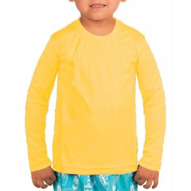 Imagem de Blusa Térmica Infantil UV 50+ FPS Lisa Unissex Manga Longa - blees, Am