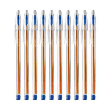 Imagem de Caneta bic fine plus 0,8mm azul c/10un