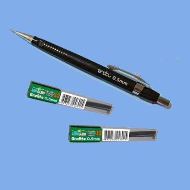 Imagem de kit LAPISEIRA TÉCNICA 0.5 MM PRETA + 2 TUBOS DE GRAFITE ESCO - ONDA
