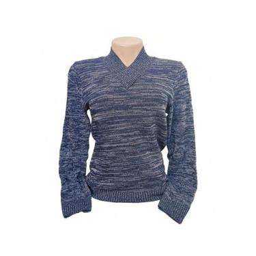 Imagem de Blusa Tricô Feminina Mescla com Elastano Meia Estação - Maria Malhas, 