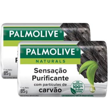 Imagem de Kit 2 Sabonete em Barra Palmolive Naturals Sensação Purificante 85g