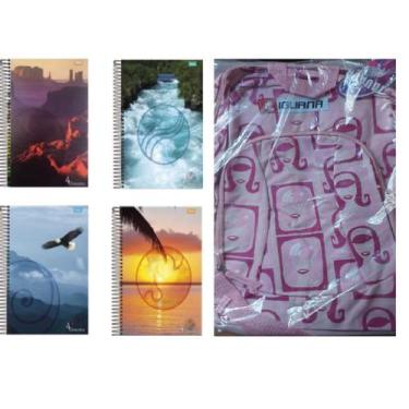 Imagem de Kit material escolar com mochila total 21 peças - Iguana