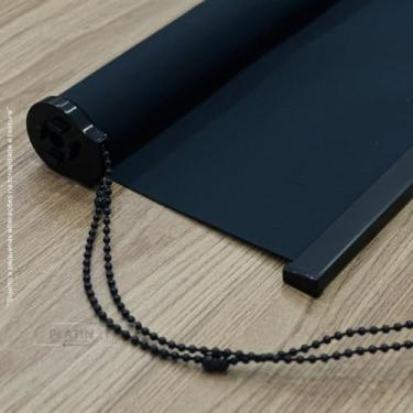 Imagem de Cortina Persiana Rolo Blackout Largura 1,80 x Altura 1,60 Pronto para Instalar (Preto)