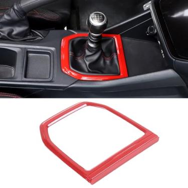 Imagem de YinanIutos Capa de acabamento do painel de mudança de marchas do carro compatível com Subaru WRX 2022 2023 manual, painel de câmbio de marchas de controle central, proteção antiarranhões, acessórios