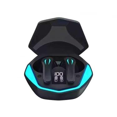 Imagem de Fone de Ouvido Bluetooth 5.0 Gamer, Case LED RGB, Touch, TWS, Cancelamento de Ruído (Preto)
