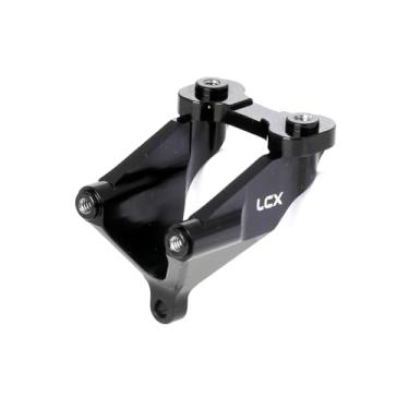 Imagem de LCX Racing 1/16 RC Trcuk CNC Aluminum Rear Wing Stay Wing Mount for LOSI Mini-B Buggy, Upgrades Parts Accessories (Black)
