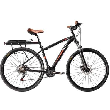 Imagem de Bicicleta Gavea Aro 29 Full SH 21 + Acessórios + Bagageiro e Cadeado (Preto, 17)