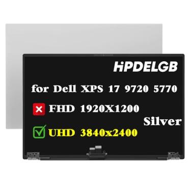 Imagem de HPDELGB Substituição para Dell XPS 17 9720 Precision 5770 LCD Touch Screen Display Assembly 43.9 cm 3840x2400 IPS UHD Prata