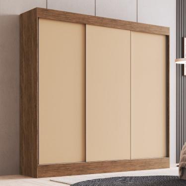 Imagem de Guarda Roupa Casal 3 Portas de Correr 100 MDF Michigan Doripel