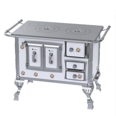 Imagem de Fogao a Lenha GII N 1 Sec Branco Buque Sem Tampa