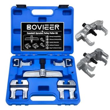 Imagem de BOVIEER Kit de extrator de polia de roda dentada da árvore de cames compatível com motores VW Audi V6 V8, conjunto de ferramentas de remoção de polia de roda dentada de came substitui T40001