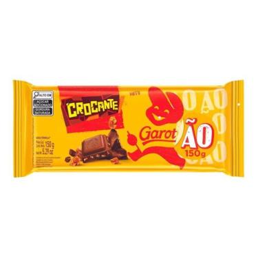 Imagem de Kit c/ 6 Chocolate Ao Leite Crocante Amendoim Garoto Barra