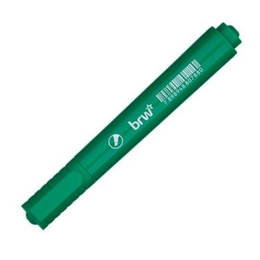 Imagem de Marcador Permanente BRW Verde Com Ponta Chanfrada
