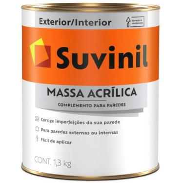 Imagem de Massa Acrílica 900ml Branca - 53446404 - SUVINIL