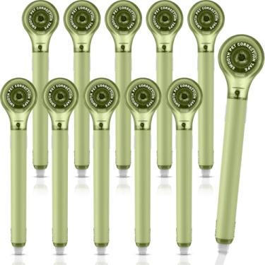Imagem de Gersoniel Pacote com 10 canetas de correção, fita de tinta corretiva, proteção push-pull, aplicador fácil de usar para material de escritório escolar, 0,5 x 236 polegadas (cor verde)