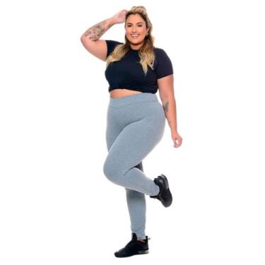 Imagem de Calça Legging Modeladora Plus Size Tecido Grosso Alta Compressão Cintu