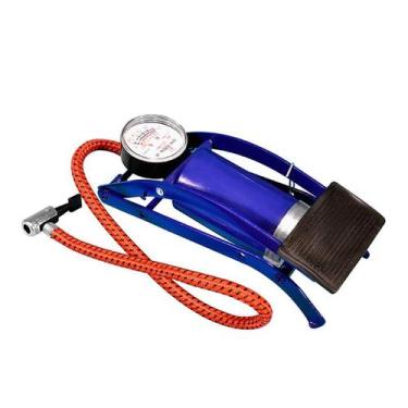 Imagem de Bomba manual de pedal para inflar 100 psi azul - house tools e179, Pre