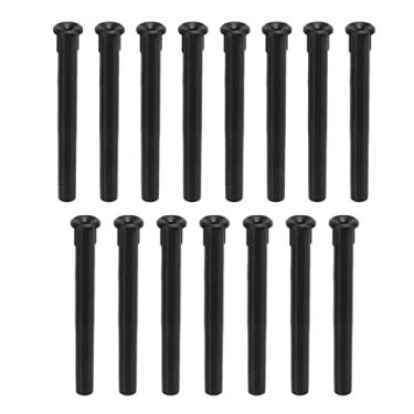 Imagem de Raquete De Tênis Tubo De Proteção De Fio Durable Nylon String Proteção Tubes Racquet Ilhós Ferramentas de reposição para raquete de tênis Stringing Black 15 pcs/Set (3,6 * 35mm)