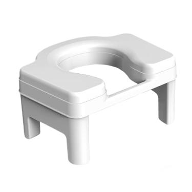Imagem de Zialofi Assento de Vaso Sanitário, Penico Agachado Simples, Fácil de Limpar, Assento de Vaso Sanitário Agachado para Banheiro Infantil, 18,5cm branco