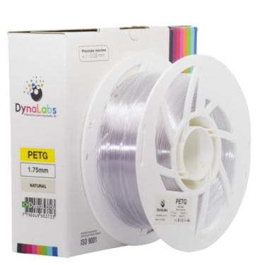 Imagem de Filamento Impressora 3d Petg Dynalabs 1.75mm 1kg Cor Natural