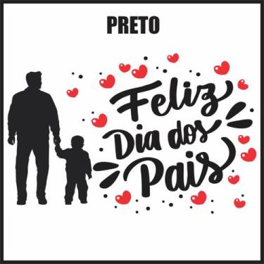 Imagem de Adesivo em recorte para vitrine dia dos pais - pai e filho vermelho 58