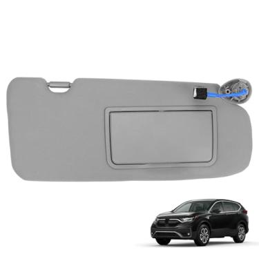 Imagem de 83230-TLA-A61ZB PAssenbger Conjunto de viseira de sol cinza claro com luz espelhada compatível com Honda CRV 2017 2018 2019 2020 2021 2022 83230-TLA-A12ZB