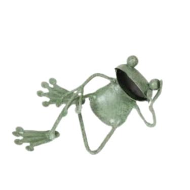 Imagem de SÖPÖSÖPÖ Metal Frog Garden Decor Petit Nap Style – 1 Piece x 5cm Set Maid in Japan Cute Amulet Japanese Style Souvenir Gift
