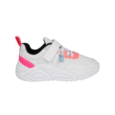 Imagem de Tênis Feminino Moderno Chunky Dalla com Recortes Coloridos Branco PAMPILI