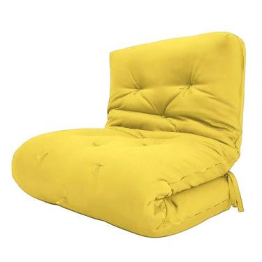 Imagem de Futon Solteiro Oriental D28 Dobrável Acquablock Amarelo - R9 Design Fu