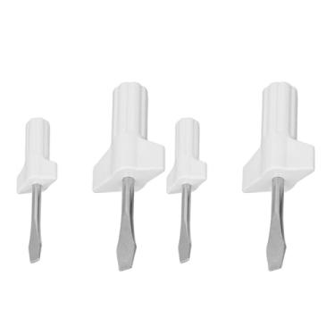 Imagem de LiebeWH 4 PeçAs Caça -níqueis As Chaves de Fenda de Cabeça Plana Conjunto de Plástico Manípulo de Aço Inoxidável 2 Multifuncionais 2 Grandes e 2 Pequenas Chaves de Fenda Flathead