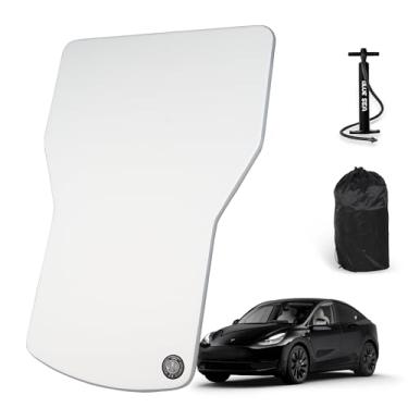 Imagem de HIKULA Colchão de ar personalizado para Tesla Model Y, colchão portátil de acampamento, tapete de dormir confortável para carro com bomba de ar Manul, bolsa de armazenamento, acessórios Tesla Model Y