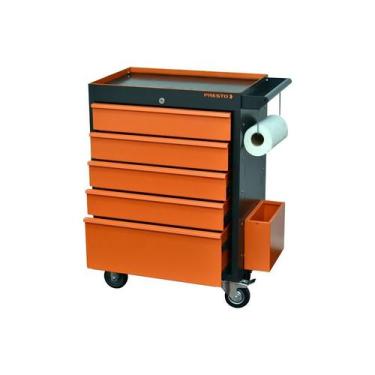 Imagem de Carro para Ferramentas com Rodas 01 Prateleira e 05 Gavetas Presto - 9