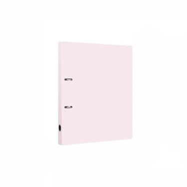 Imagem de Pasta perfurada A4 PP com dois furos e folhas soltas, organizador de arquivos para escola, escritório (rosa)