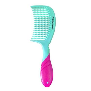 Imagem de Pente De Cabelo Com Dentes Ondulados Uso Diário Marco Boni, Verde e Ro