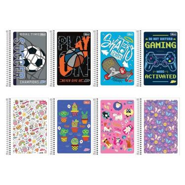 Imagem de Caderno espiral capa flexível 1/4 96 fls D Mais Tilibra