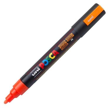 Imagem de Caneta Posca PC 5M fluorescente laranja Uni Ball