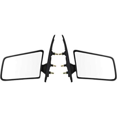 Imagem de Para Chevy S10 1994-2003 Espelho retrovisor lado do motorista e do passageiro | Par | Manual | Padrão | Cabine estendida | Substituição para 15977933, 15977934 | GM1320129, GM1321129