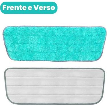 Imagem de 2 Refis de Microfibra para Mop Spray Multiuso: Esfregão Lava e Seca de