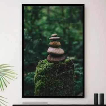 Imagem de Genérico, Quadro Zen Equilibrio Natureza Paz Decorativo A4 23x33cm