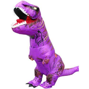 Imagem de Fantasia inflável de dinossauro T-Rex MENGKAO para Halloween para adul
