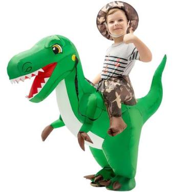 Imagem de Fantasia de dinossauro inflável GOOSH Kids T Rex para Halloween
