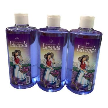 Imagem de Kit com 3 deo-colonia lavanda halley  500 ml