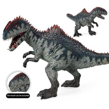 Imagem de Giganotosaurus com mandíbula móvel brinquedo dinossauro figuras animai
