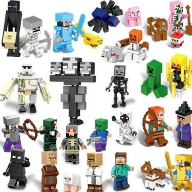 Imagem de Brinquedo Building Blocks Minecraft 29 Figures Brick Kids Gift - Gloom