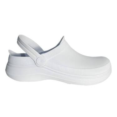 Imagem de Sandália Boa Onda Safe Anatômico Profissional Antiderrapante, Branco, 