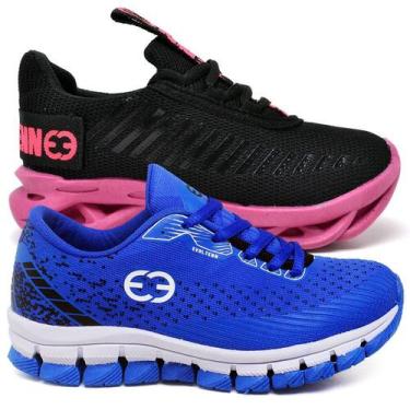 Imagem de Tênis Infantil Feminino Esportivo Modelos Diferentes - Kit 2 Pares - E