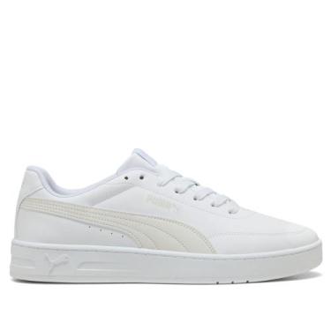 Imagem de Tênis Masculino Puma Court Classic Clean BDP Branco, Branco, 39