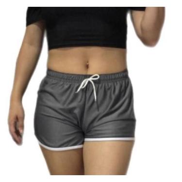 Imagem de Kit 3 Short Feminino. Uso casual e esportivo. - Oly Sport, Cinza, GG